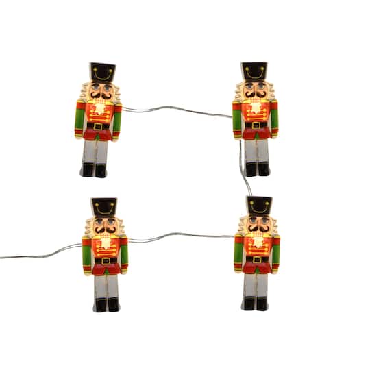18ct. Warm White LED Nutcracker Icon String Lights by Ashland®